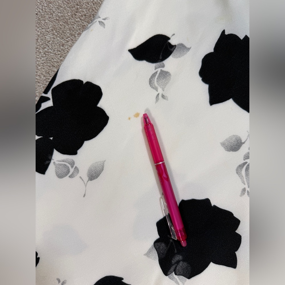 Vintage Arden B Black and White Floral A-Line Slip Skirt size 6 - Picture 2 of 10